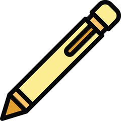 Computer pen icon outline vector. Digital design. Draw cell color flat