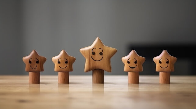 Wooden Stars of Success: Celebrating Academic Achievement with Good Student Awards.