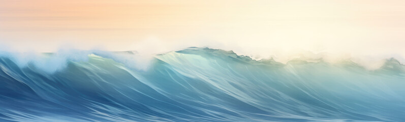 Fototapeta premium Waves ocean banner