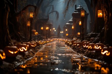  Spooky Halloween Scene, Generative AI