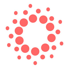 Dot shape abstract vector element