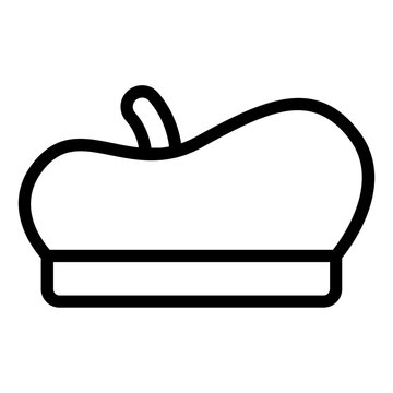 recommend clip art: Beret or Artist Hat outline icon