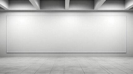 background Blank walls in an art gallery