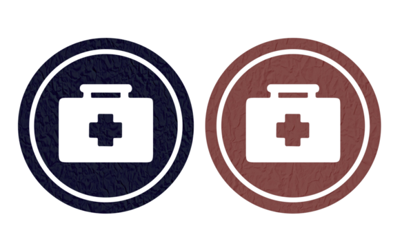  kit bag icon symbol with texture