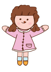 bright, cheerful little girl