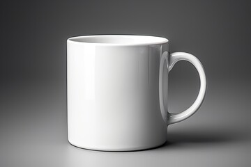 Obraz premium White mug cup mockup for your design isolated on white background with clipping path