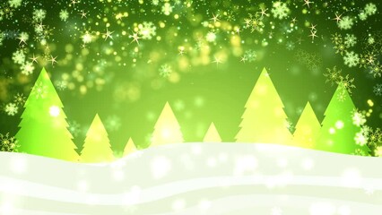 greeting card merry christmas holiday season with snowflakes shining light decorations. Beautiful Happy New Year festive frame abstract particles falling glitter animation background. - Powered by Adobe
