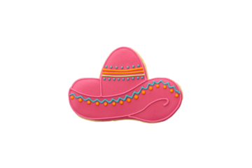 PNG, mexican sombrero isolated on white background.