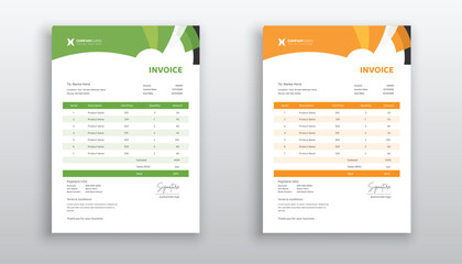 creative modern invoice template for your business
