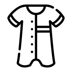 baby clothes Line Icon