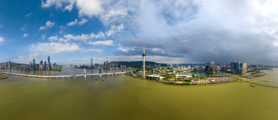 Macau Tower and Sai Van Bridge