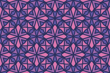 Seamless abstract geometric shape pattern