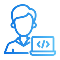 programmer gradient icon