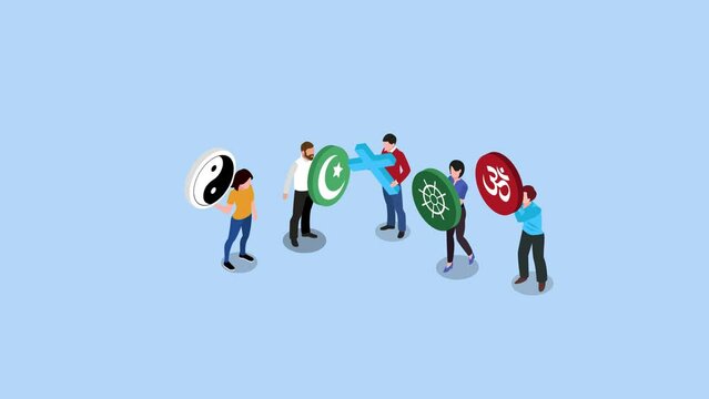 People of different religions and cultures