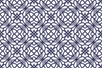 Seamless abstract geometric shape pattern