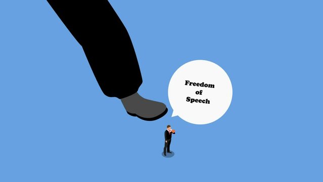 boot trampling on a man, dictator, freedom of speech, authority