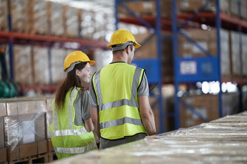 Checking the inventory in warehouse