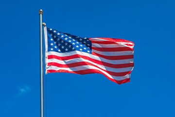 National american flag with stars - USA country
