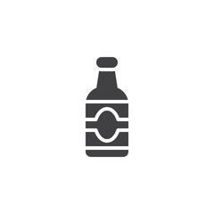 Beer bottle vector icon