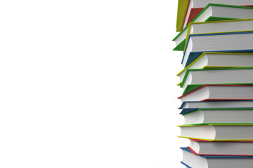 Digital png illustration of stack of books on transparent background