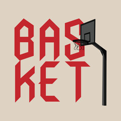 Obraz premium Single Basket Ring Vector Illustration