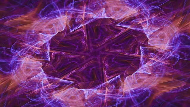 Visual fantasy of hypnotic galactic star swirls, fractal abstract ecstasy endless loop of renewing life and recycling energy flow, spiritual awakening, intricate flowing geometric mandala patterns.