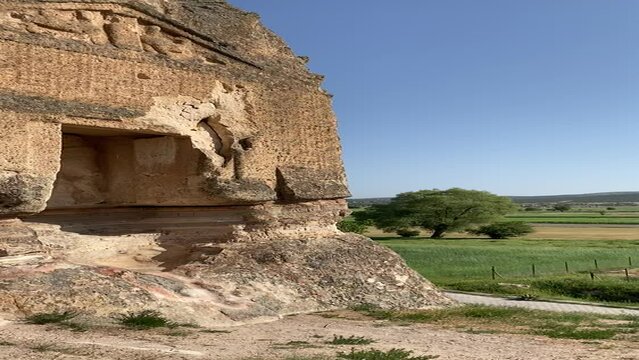 The Aslankaya Temple in Afyonkarahisar is thought to have been built in the 7th century.
