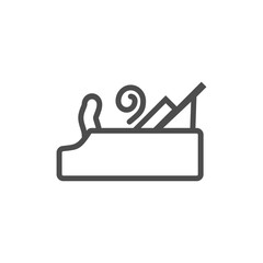 Plane, vector construction and repair tool icon