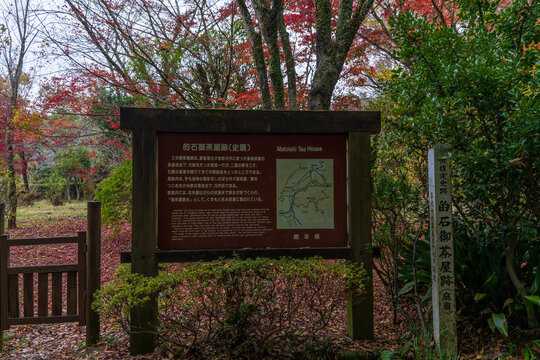 紅葉に映える風景と案内板
Scenery and information board that shines in autumn leaves
日本（秋）2022年撮影
Japan (Autumn) Photographed in 2022
九州・熊本県阿蘇市
Aso City, Kumamoto Prefecture, Kyushu
（隼鷹天満宮）
Hayataka Tenmangu Shrin