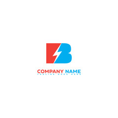 B energy logo design template