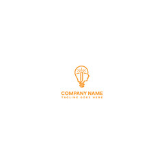 Electric logo design template