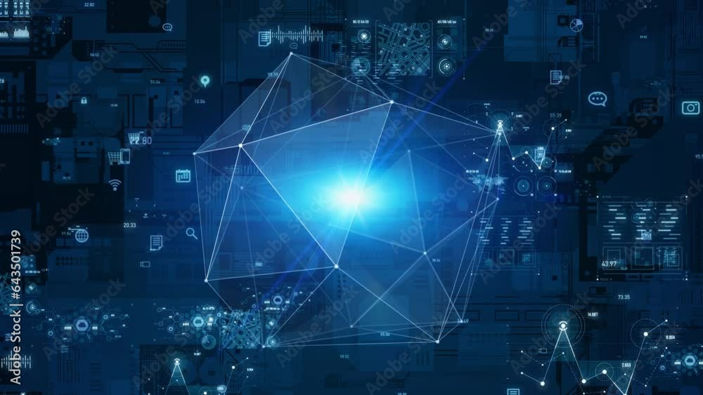 Poster digital technology concept. abstract background.