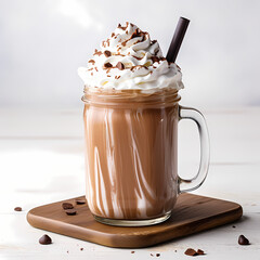 Milkshake isolated Generative AI