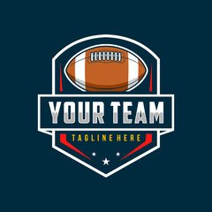 American Football Sports logo and badge, american football logo vector illustration
