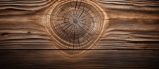 Straight cut piece of wood on wooden surface