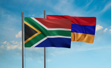 Armenia and South Africa flag