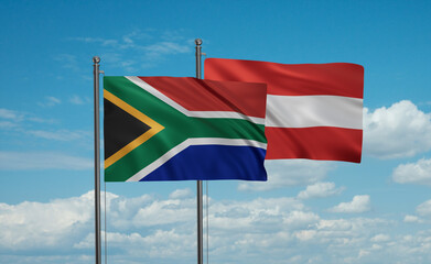 Austria and South Africa flag