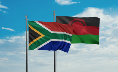 Malawi and South Africa flag
