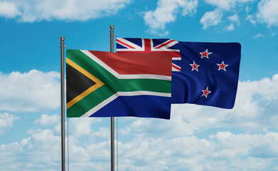 New Zealand and South Africa flag