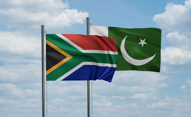 Pakistan and South Africa flag
