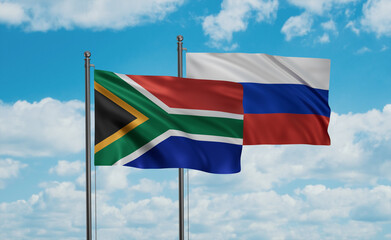 Russia and South Africa flag