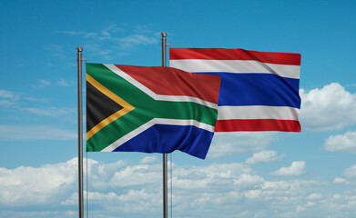 Thailand and South Africa flag