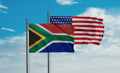 USA and South Africa flags