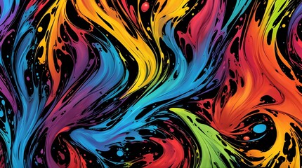 abstract colorful background with waves