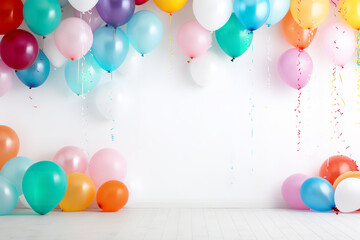 birthday BEAUTIFUL WHITE background theme bright colors