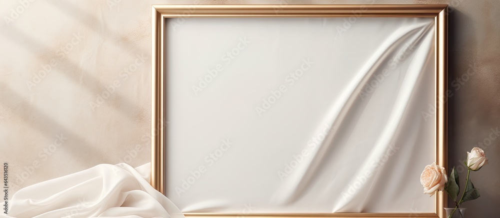 Poster frame made of cloth for displaying photographs