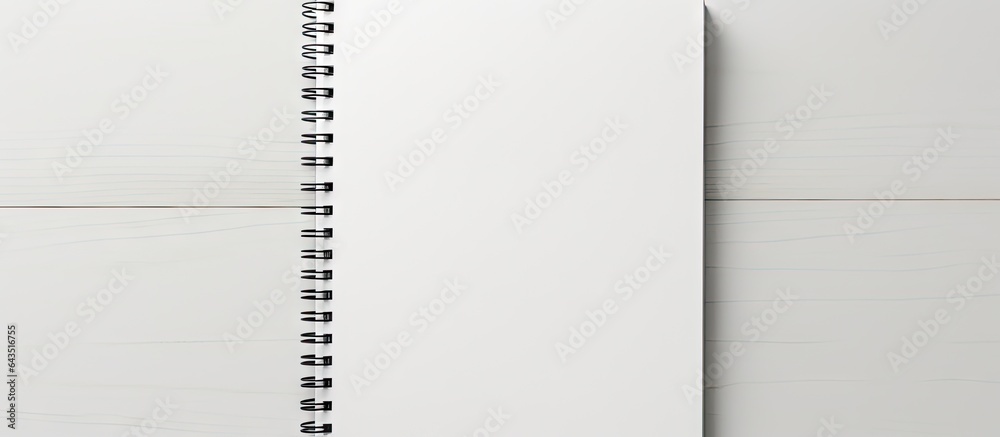 Poster empty spiral notebook