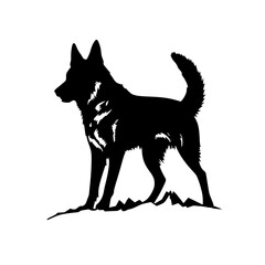 German shepherd vector