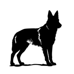 German shepherd vector