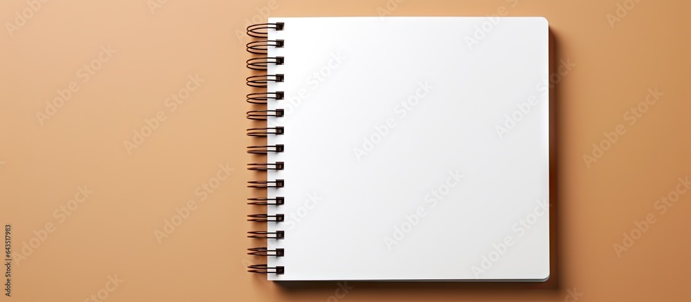 Poster empty spiral notebook